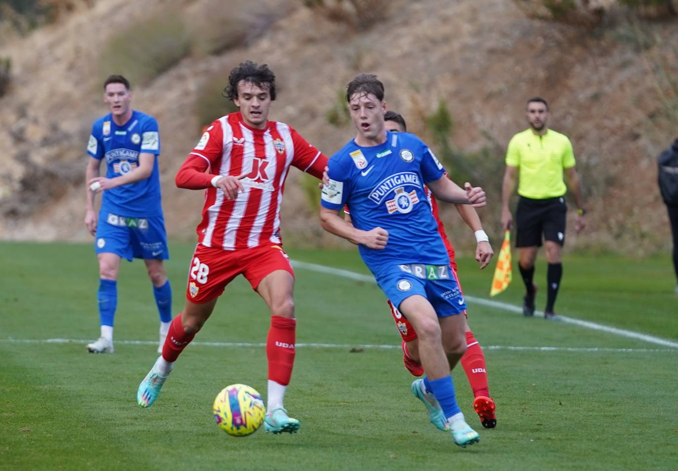 Las mejores imágenes del amistoso disputado entre el cuadro de Rubi y el conjunto austriaco.