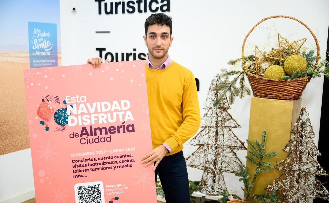 El concejal Jesús Luque presentó ayer la programación navideña.