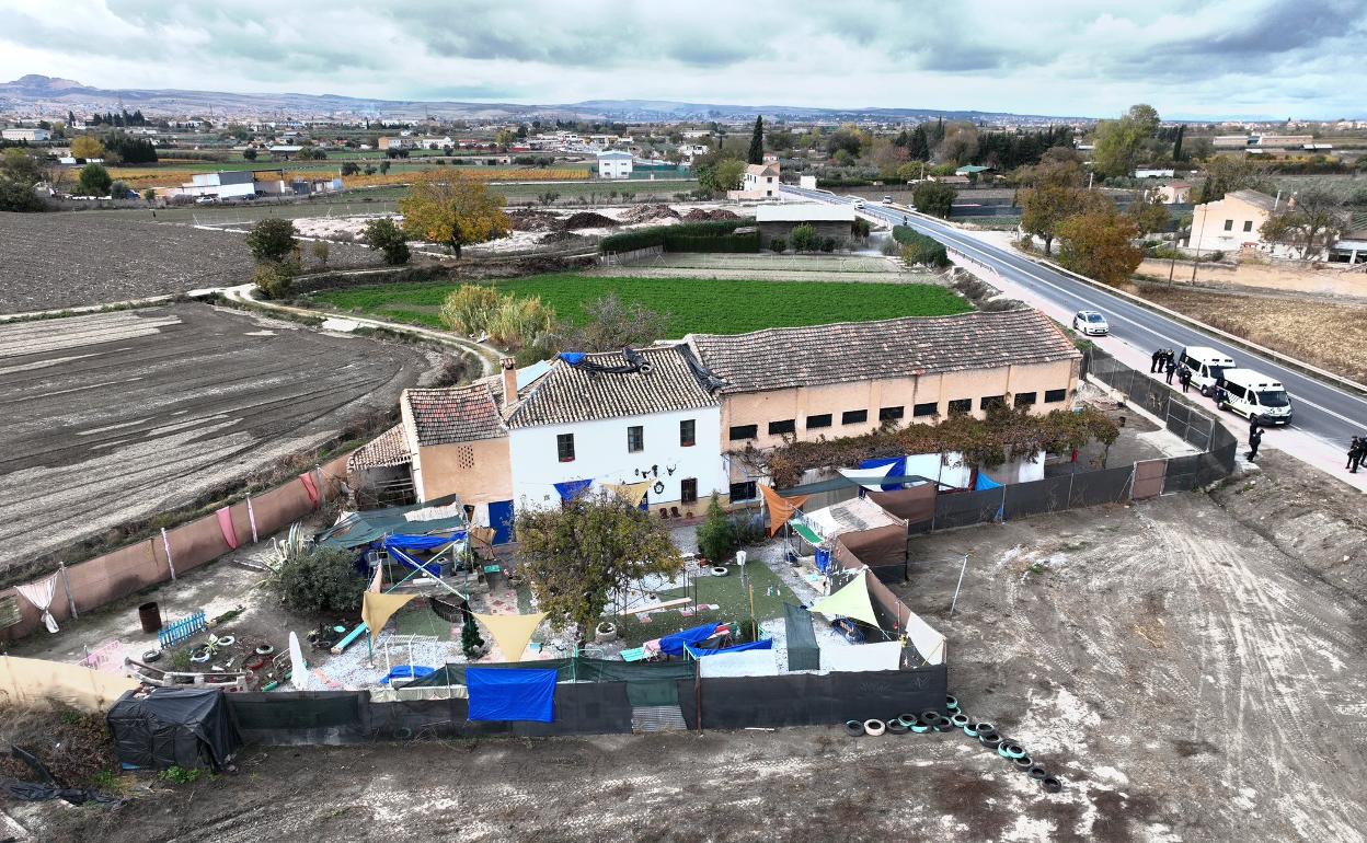 Imagen del cortijo en el que se celebraban las fiestas