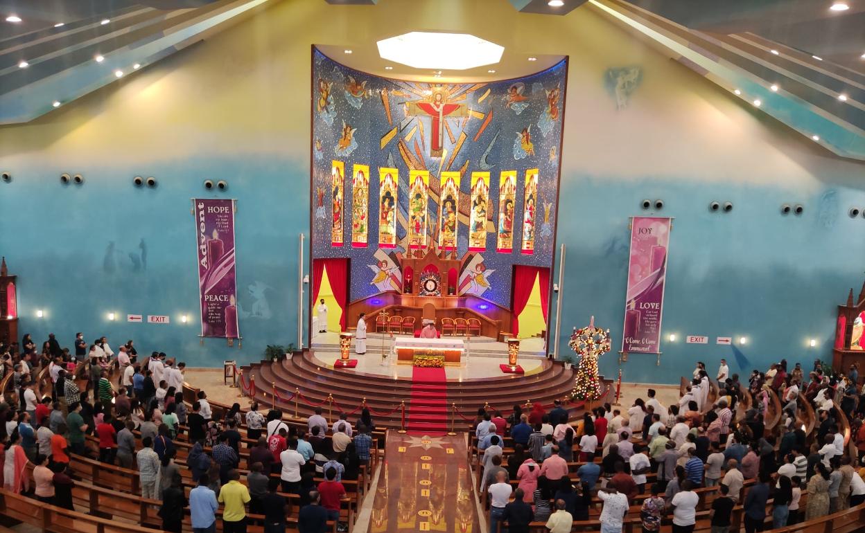 La iglesia de Nuestra Señora del Rosario en Doha.