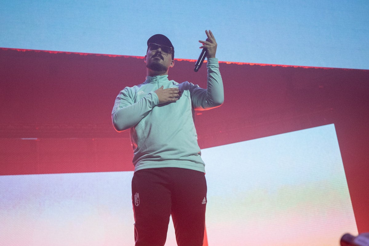 Momento del primer concierto de Dellafuente en el Palacio de Deportes.