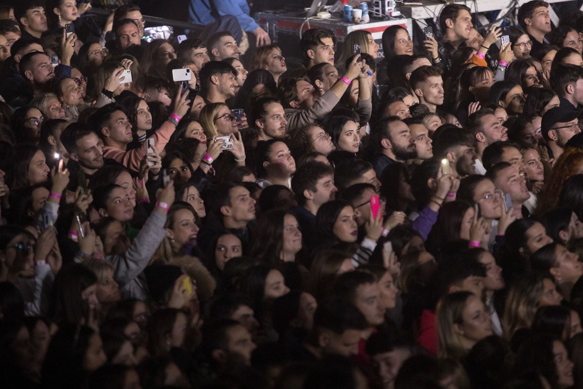 Momento del primer concierto de Dellafuente en el Palacio de Deportes.