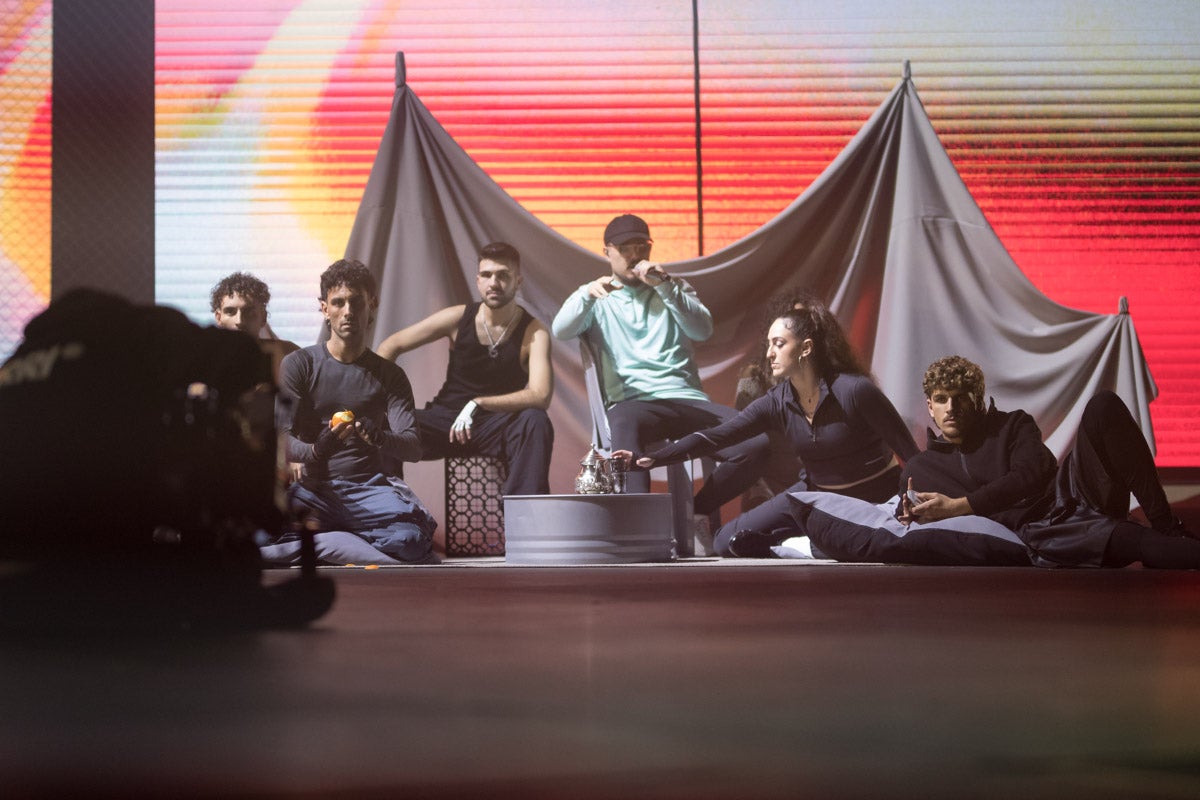 Momento del primer concierto de Dellafuente en el Palacio de Deportes.