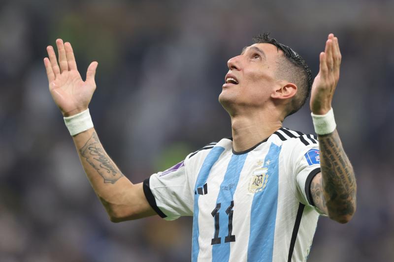 Di María, emocionado tras anotar ante Francia en la final del Mundial