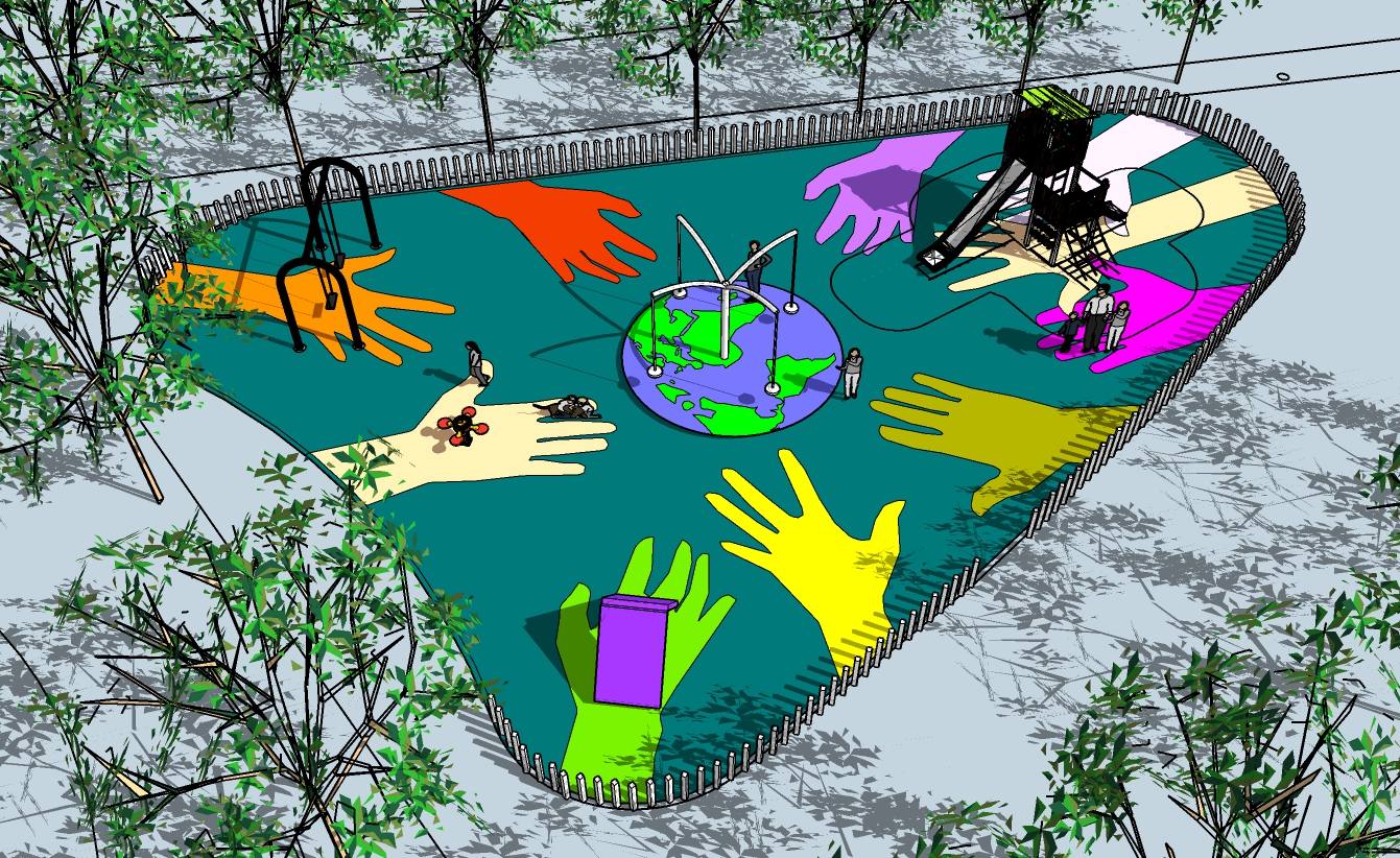 Parque dedicado a la paz. 