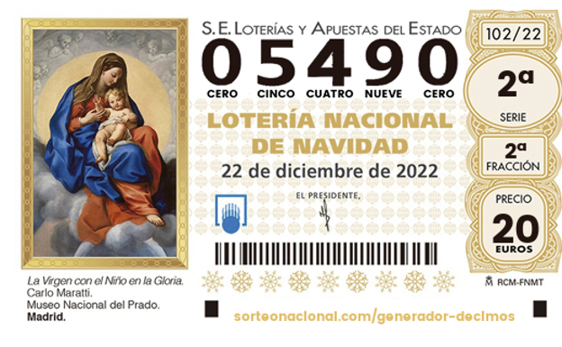 Sorteo de Lotería de Navidad.