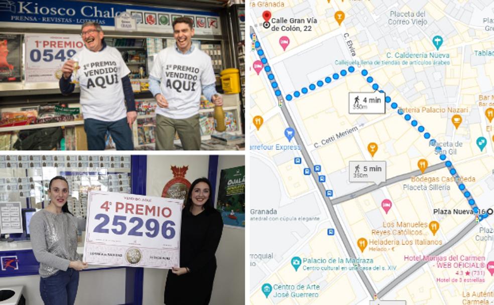 Los dos Pacos, Mariola y María, separados por 350 metros. 