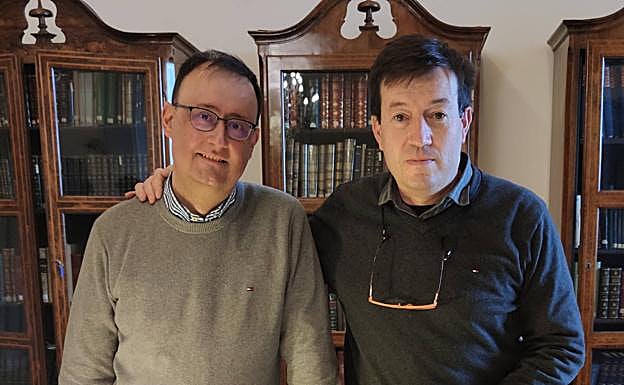 García y Gámiz, los investigadores que han aportado nueva luz al proceso de construcción del Palacio de Carlos V. 