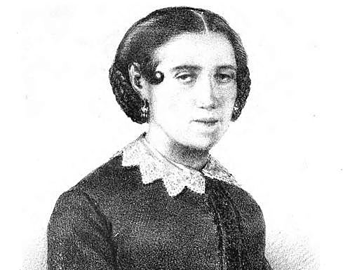 Retrato de la escritora Enriqueta Lozano, su amiga y confidente. 