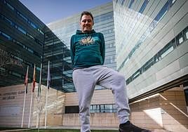 Miguel Ángel Roldán, durante la I Jornada Atención a la Esclerosis Lateral Amiotrófica.