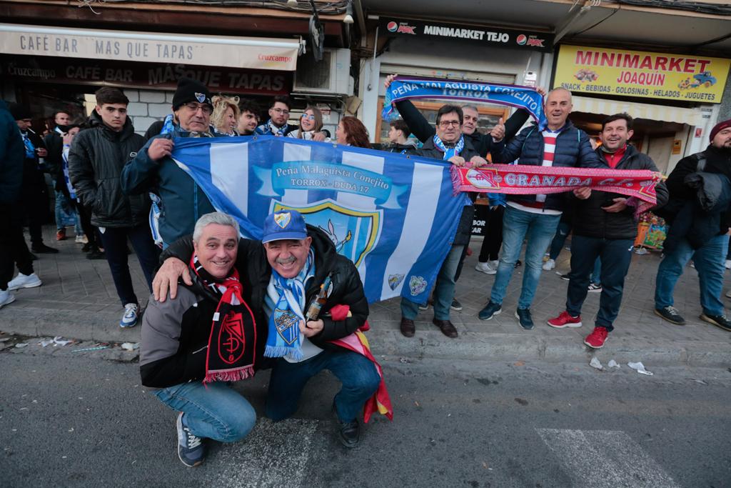 La previa del derbi andaluz entre Granada y Málaga, en imágenes