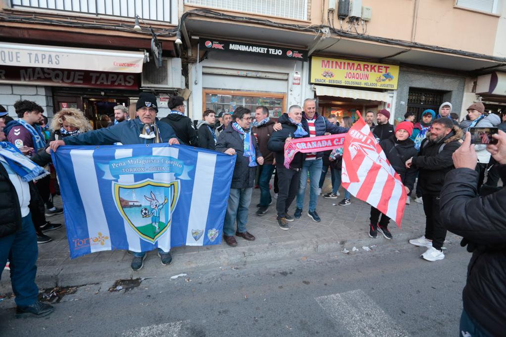 La previa del derbi andaluz entre Granada y Málaga, en imágenes