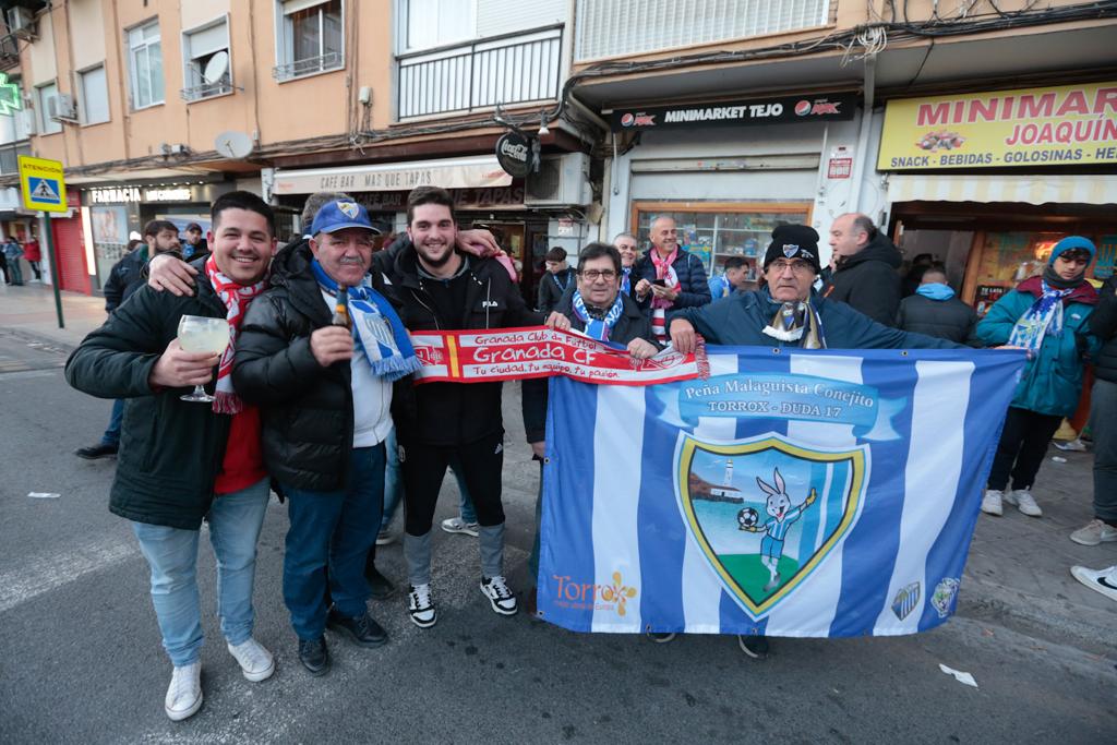 La previa del derbi andaluz entre Granada y Málaga, en imágenes