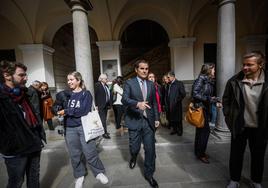 El consejero de Justicia, este lunes, en la Facultad de Derecho de Granada.