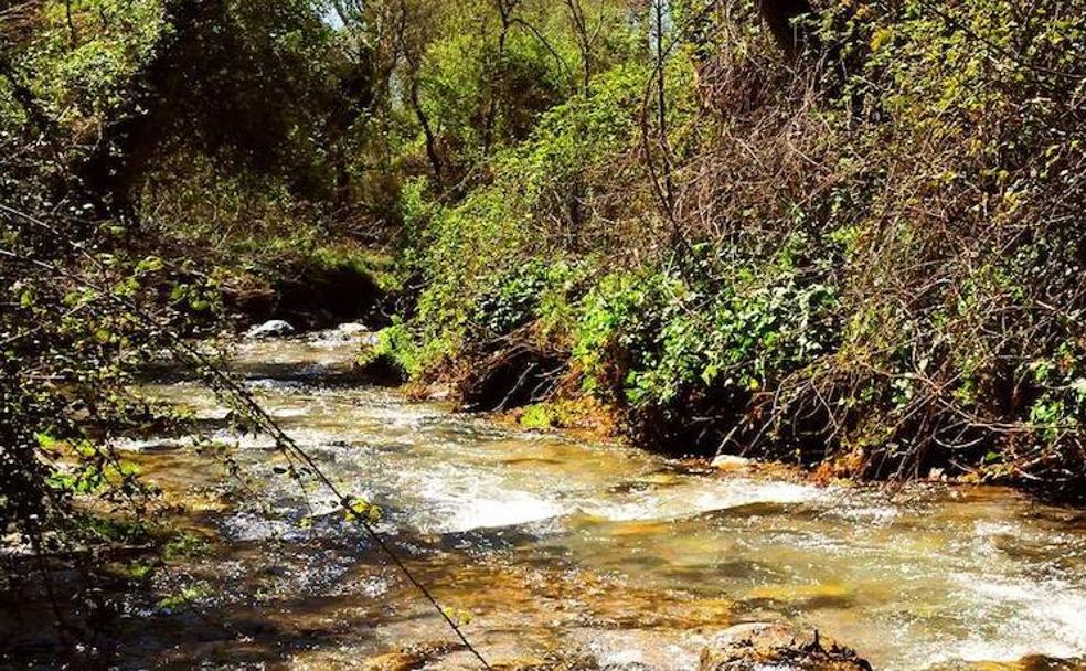 Imagen secundaria 1 - Vista de dos tramos de las Acequia Mahina y del río Dúrcal.