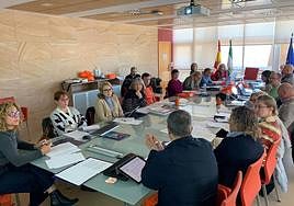 Momento de las jornadas de trabajo entre universidades celebradas en Cádiz sobre el software UMove, desarrollado por la UAL.