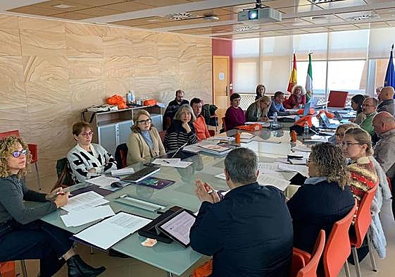 Momento de las jornadas de trabajo entre universidades celebradas en Cádiz sobre el software UMove, desarrollado por la UAL.