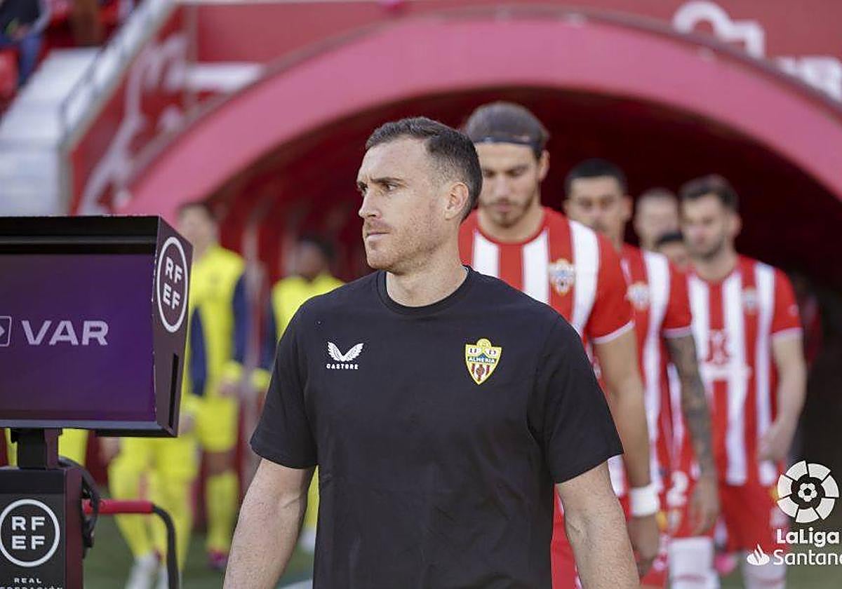 Fernando jugó la primera parte ante el Villarreal.