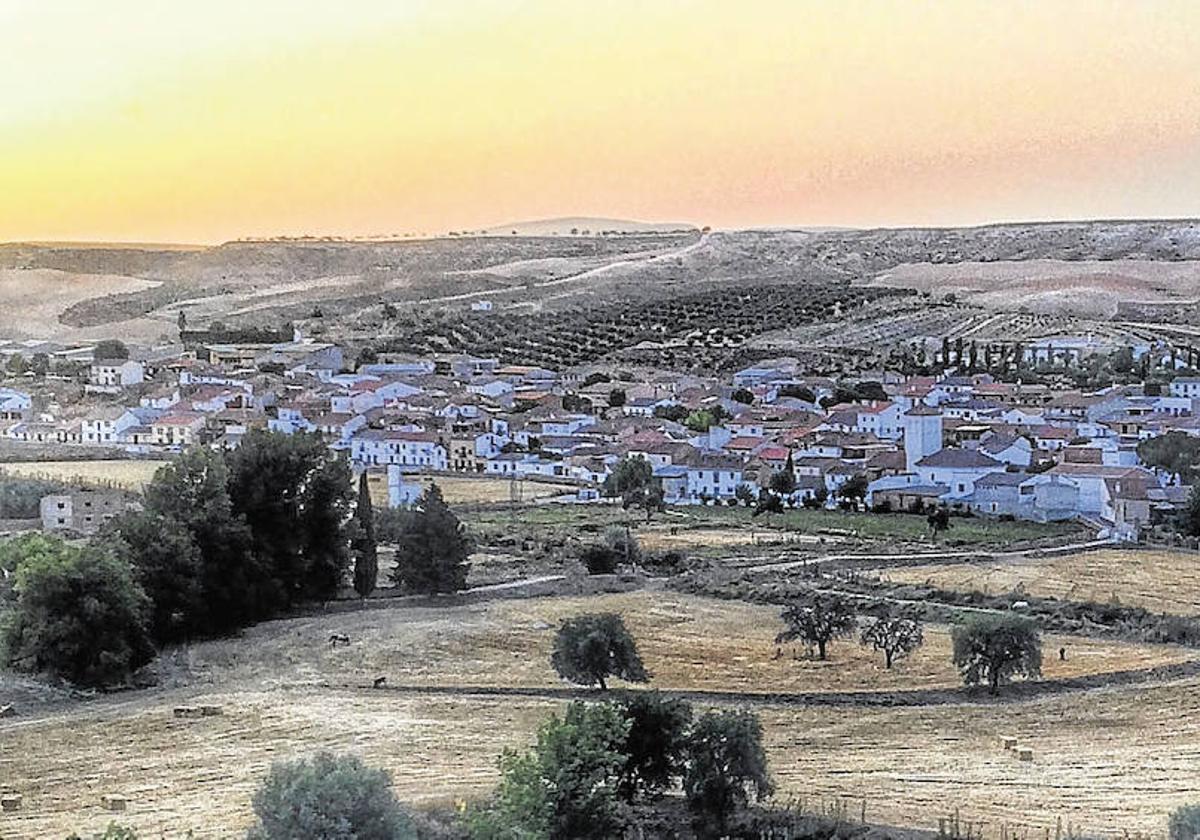 Vista del pueblo de Huélago.