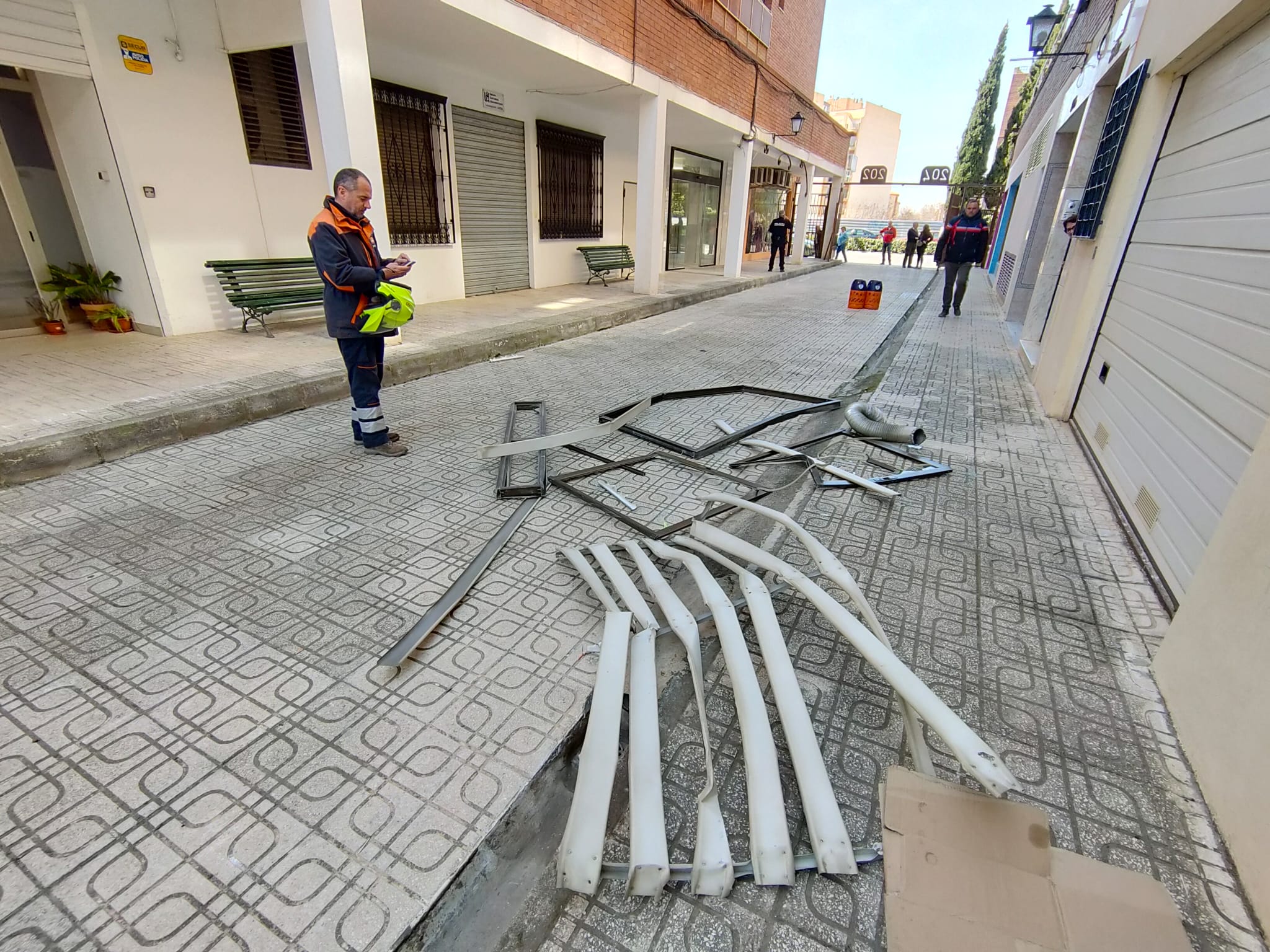 Las imágenes de la zona de la explosión en Granada