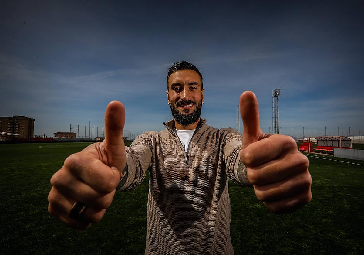 Erick Cabaco, tras un entrenamiento en la Ciudad Deportiva del Granada.