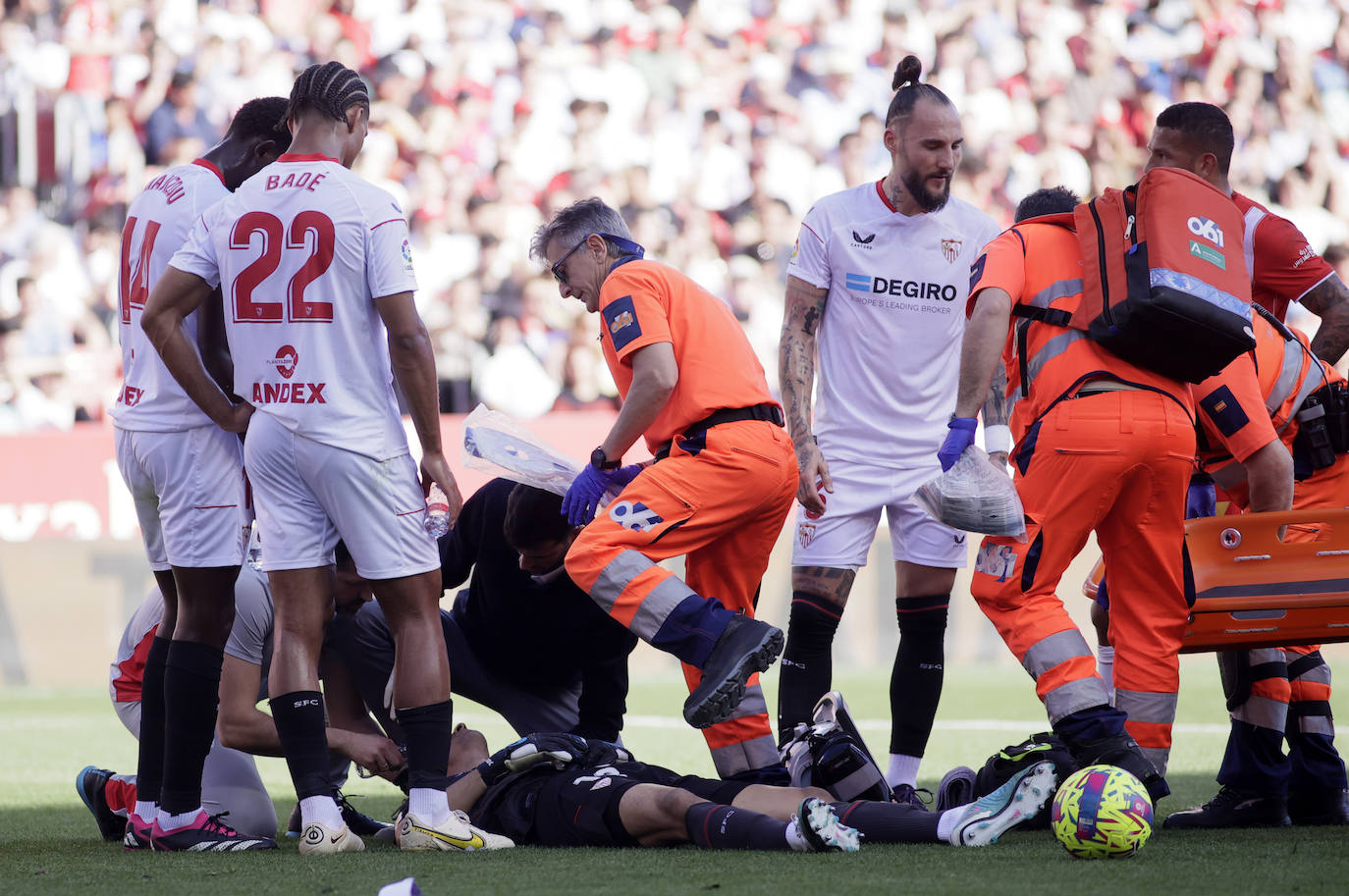 Las imágenes de la derrotas del Almería ante el Sevilla