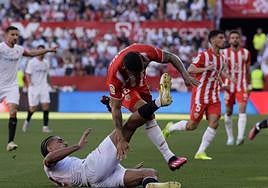 La UD Almería perdió ante el Sevilla (2-1).