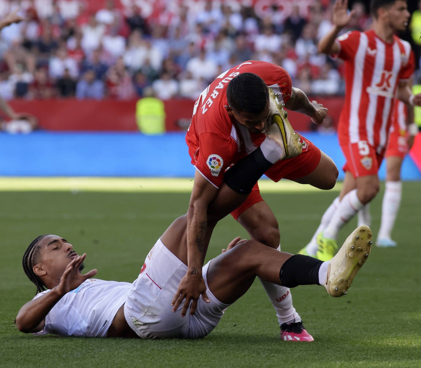 Las imágenes de la derrotas del Almería ante el Sevilla