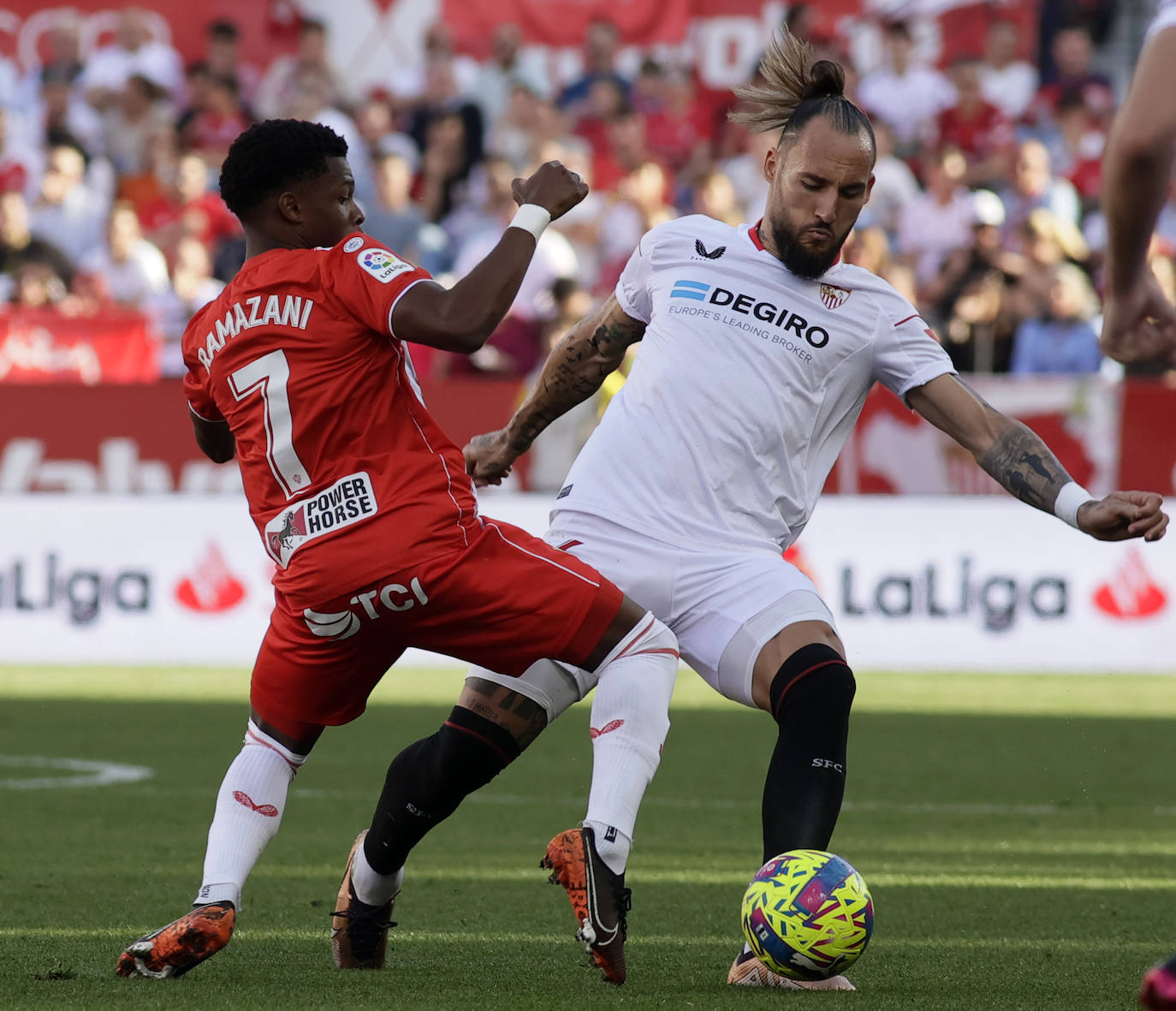 Las imágenes de la derrotas del Almería ante el Sevilla