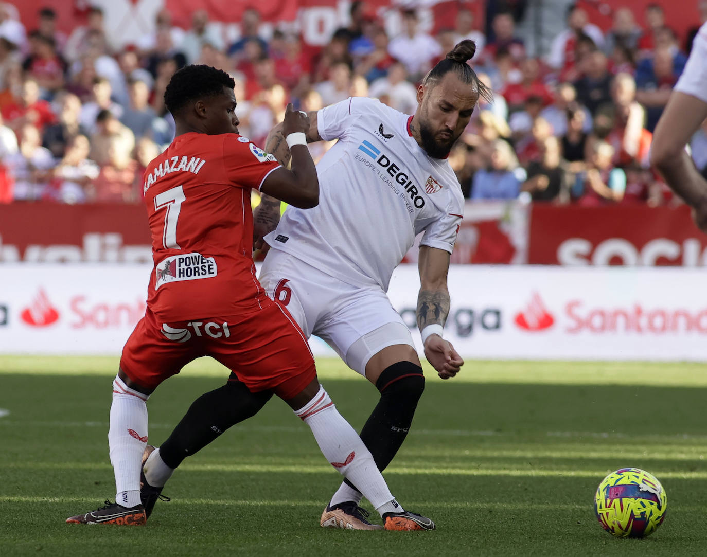 Las imágenes de la derrotas del Almería ante el Sevilla