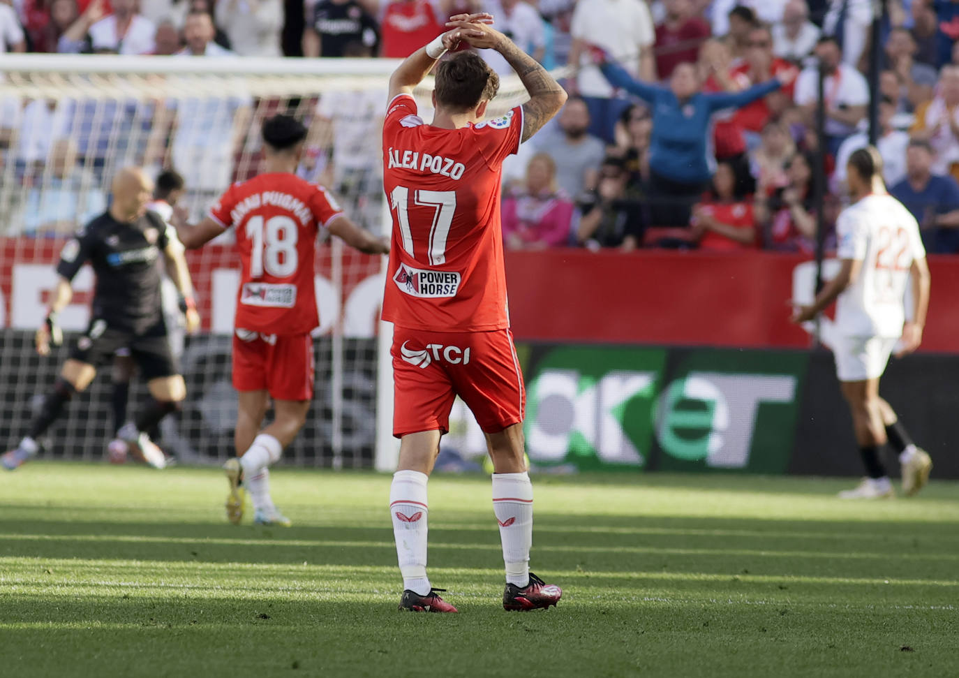 Las imágenes de la derrotas del Almería ante el Sevilla