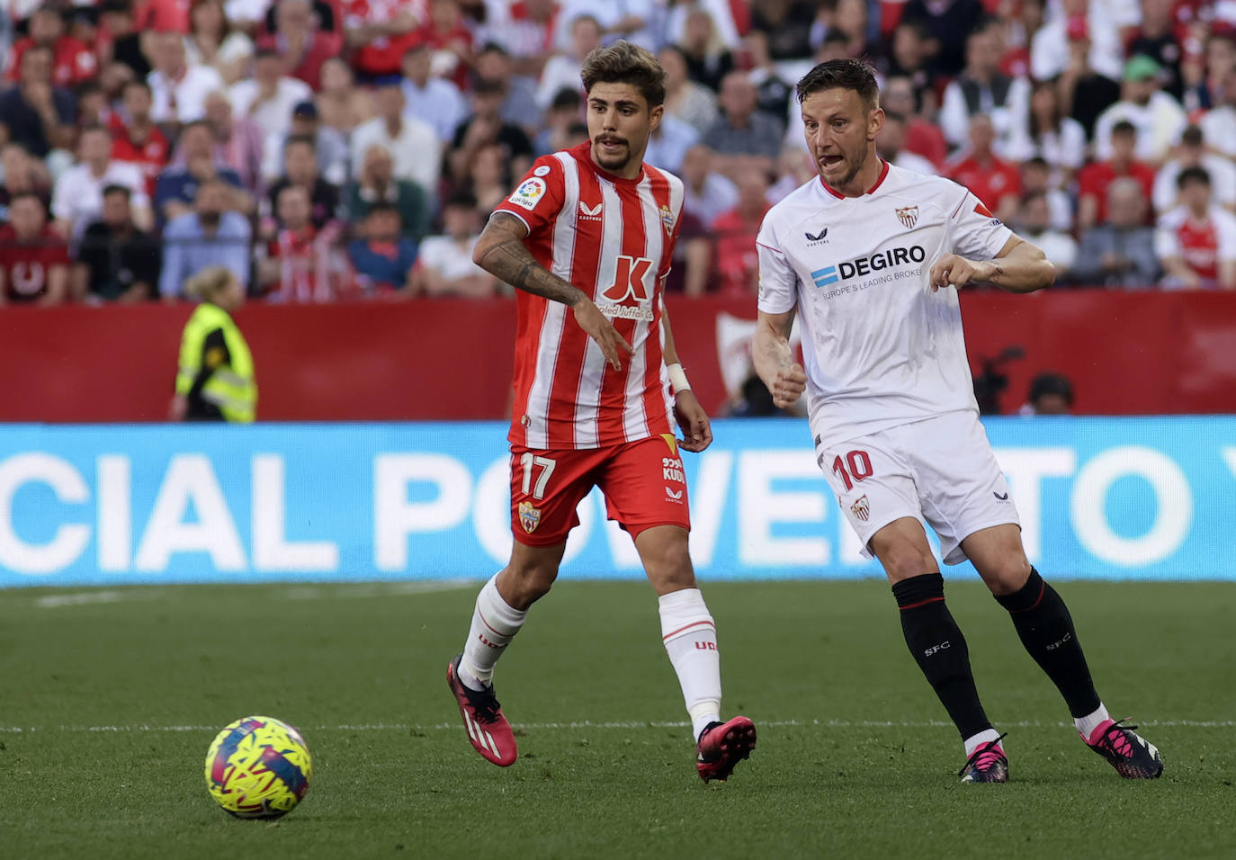 Las imágenes de la derrotas del Almería ante el Sevilla