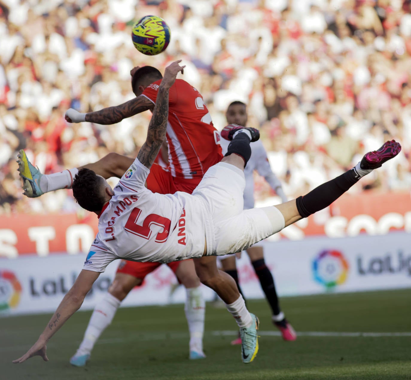 Las imágenes de la derrotas del Almería ante el Sevilla