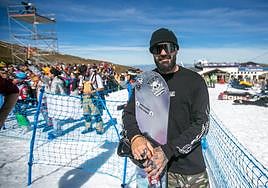 Regino Hernández, en la Loma de Dílar de Sierra Nevada