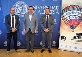 Acto de presentación de la Feria del Empleo, en la UAL.