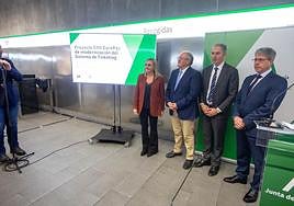 Presentación del nuevo sistema de pago en el metro de Granada