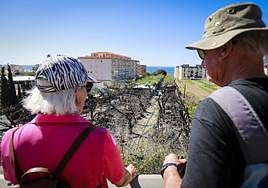 Así ha quedado el camping La Herradura tras el incendio.