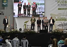 Presentación de los vídeos realizados por los escolares en la Feria de los Pueblos.