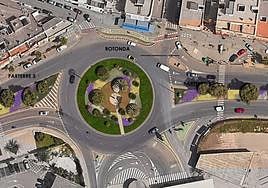 Imagen cenital en la que se observan las zonas en las que se va a intervenir.