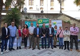 Presentación de la candidatura de izquierdas provincial, este lunes en Jaén.