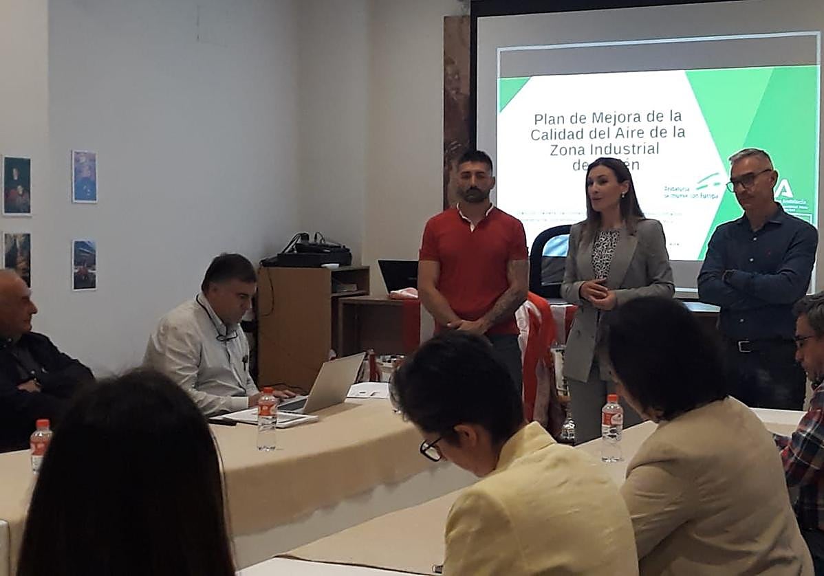 Presentación de los grupos de tabajo por parte del María José Lara.