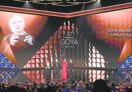 Una imagen de la reciente gala de los Goya que tuvo lugar en Sevilla.