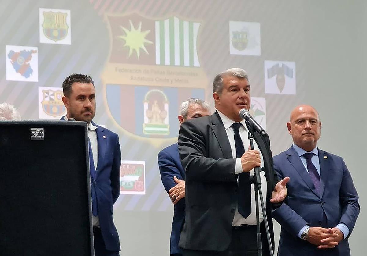 Joan Laporta ha visitado Órgiva este fin de semana.