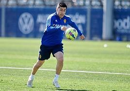 Tomás Alarcón, en un entrenamiento.