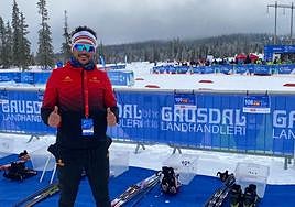 Javier López celebra el triunfo.