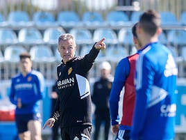 Fran Escribá, durante un entrenamiento reciente.