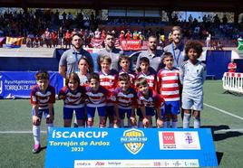 El Benjamín A del Granada, tercer clasificado.