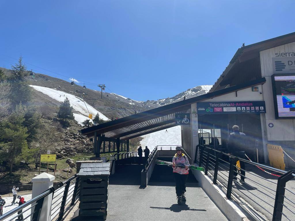 El telecabina Al-Andalus este domingo.