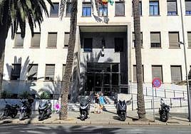 Exterior de la Audiencia de Almería, lugar en el que se está celebrando el juicio.
