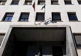 Exterior de la Audiencia Provincial de Almería.